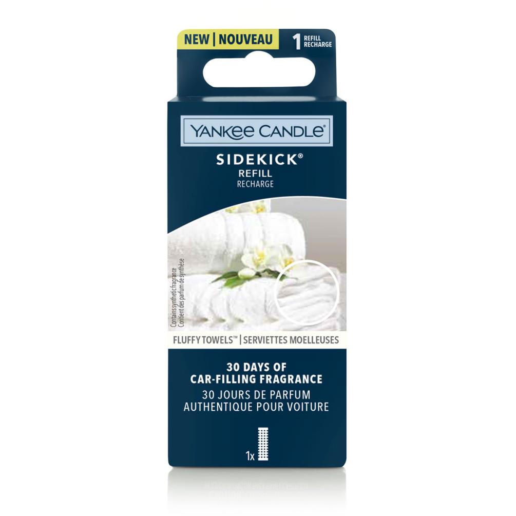 Yankee Candle Fluffy Towels Sidekick Car Diffuser Fragrance Refill £5.39
